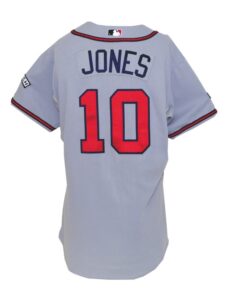 2008 Chipper Jones Atlanta Braves Game-Used Road Jersey