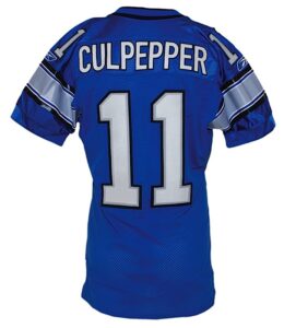 2008 Daunte Culpepper Detroit Lions Game-Used Home Jersey