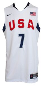 2008 Deron Williams USA Summer Olympics Game-Used Home Jersey