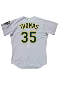 2008 Frank Thomas Oakland A’s Game-Used Jersey