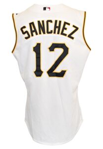 2008 Freddy Sanchez Pittsburgh Pirates Game-Used Home Jersey