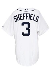 2008 Gary Sheffield Detroit Tigers Game-Used & Autographed Home Jersey