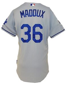 2008 Greg Maddux Los Angeles Dodgers Game-Used Road Jersey