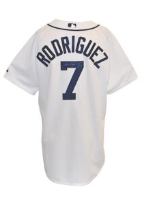 2008 Ivan “Pudge” Rodriguez Detroit Tigers Game-Used & Autographed Home Jersey