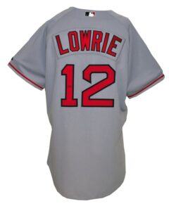 2008 Jed Lowrie Boston Red Sox End of Season Game-Used Road Jersey