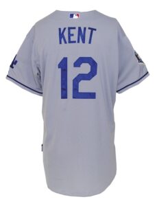 2008 Jeff Kent Los Angeles Dodgers Game-Used Road Jersey