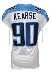 2008 Jevon Kearse Tennessee Titans Game-Used & Autographed Road Jersey