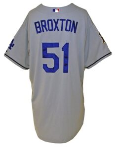 2008 Jonathon Broxton Los Angeles Dodgers Game-Used Road Jersey