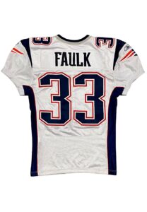 2008 Kevin Faulk New England Patriots Game-Used Jersey