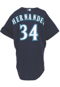 2008 “King” Felix Hernandez Seattle Mariners Game-Used Home Alternate Jersey