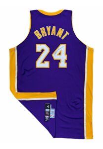 2008 Kobe Bryant Los Angeles Lakers NBA Finals Game-Issued & Autographed Road Jersey