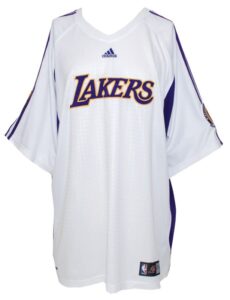 2008 Kobe Bryant Los Angeles Lakers Worn NBA Finals Shooting Shirt 