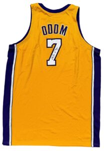 2008 Lamar Odom LA Lakers NBA Finals Game-Used & Autographed Jersey