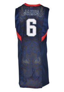 2008 LeBron James Team USA “Redeem Team” Olympics Game-Used Road Jersey