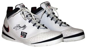 2008 LeBron James USA Basketball Olympic Game-Used & Autographed Sneakers