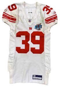 2008 Madison Hedgecock NY Giants Game-Used Super Bowl XLII Jersey