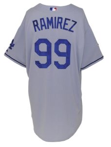 2008 Manny Ramirez Los Angeles Dodgers Game Used Road Jersey