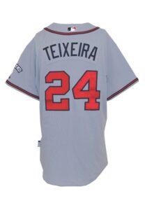 2008 Mark Teixeira Atlanta Braves Game-Used Road Jersey