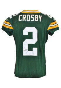 2008 Mason Crosby Green Bay Packers Game-Used Home Jersey