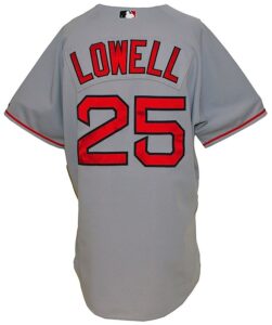 2008 Mike Lowell Boston Red Sox Game-Used Road Jersey