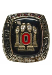 2008 Ohio State Buckeyes Big Ten Championship Ring Presented To Travis Howard