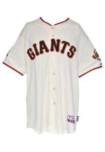 2008 Omar Vizquel San Francisco Giants Game-Used & Autographed Home Jersey