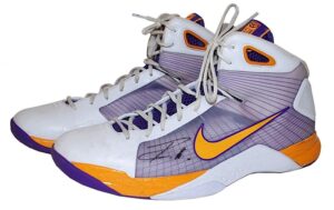 2008 Pau Gasol LA Lakers Game-Used & Autographed Sneakers