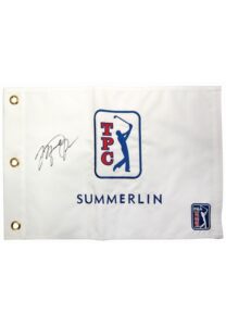 2008 PGA Tour TPC At Summerlin Golf Flag Signed By Michael Jordan