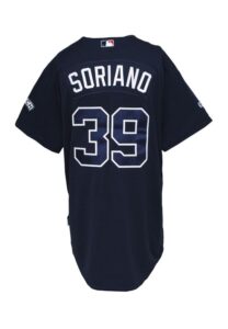 2008 Rafael Soriano Atlanta Braves Game-Used Blue Alternate Jersey