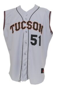 2008 Randy Johnson Tucson Sidewinders Minor League Game-Used Road Vest