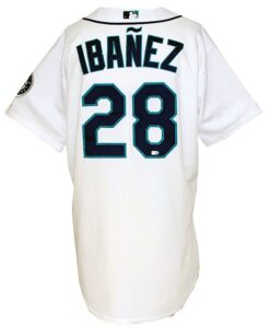 2008 Raul Ibanez Seattle Mariners Game-Used Home Jersey