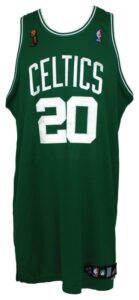 2008 Ray Allen Boston Celtics Game-Used Road NBA Finals Jersey