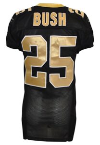 2008 Reggie Bush New Orleans Saints Game-Used Home Jersey