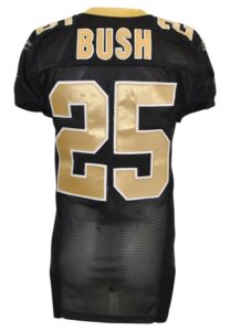 2008 Reggie Bush New Orleans Saints Game-Used Home Jersey