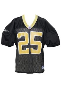 2008 Reggie Bush New Orleans Saints Player-Worn Practice Jersey