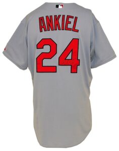 2008 Rick Ankiel St. Louis Cardinals Game-Used & Autographed Road Jersey