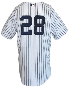 2008 Robinson Cano & Melky Cabrera New York Yankees Game-Used Home Pinstripe Spring Training Jerseys