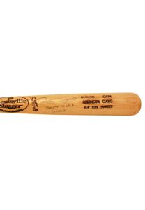 2008 Robinson Cano New York Yankees Game-Used & Autographed Bat