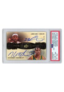 2008 Upper Deck Premier Pairings LeBron James & Kevin Durant Autographed #P2DJ