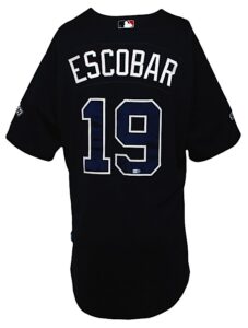 2008 Yuniel Escobar Atlanta Braves Game-Used Alternate Jersey