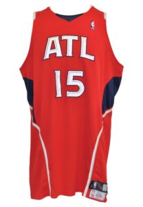 2009-10 Atlanta Hawks Game-Used Alternate Road Jerseys — Al Horford & Jeff Teague