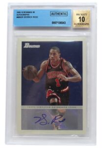 2009-10 Bowman Autographs Derrick Rose #48ADR