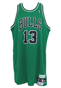 2009-10 Joakim Noah Chicago Bulls Game-Issued “St. Patrick’s Day” Road Jersey