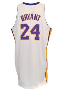 2009-10 Kobe Bryant Los Angeles Lakers Game-Used Home Jersey