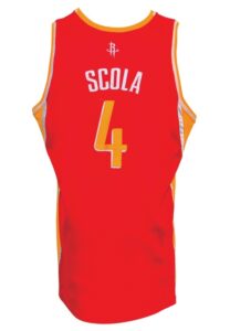 2009-10 Luis Scola Houston Rockets Game-Used Alternate Road Jersey