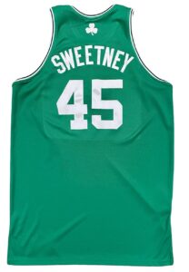 2009-10 Michael Sweetney Boston Celtics Pre-Season Game-Used Road Jersey