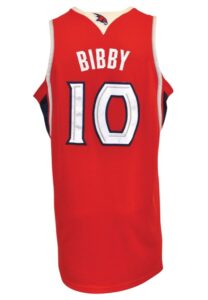 2009-10 Mike Bibby Atlanta Hawks Game-Used Alternate Road Jersey