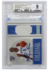 2009-10 National Treasures Colossal Material Signatures Russell Westbrook #23