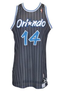 2009-10 Orlando Magic Game-Used Hardwood Classics Road Jerseys — Jameer Nelson & Rashard Lewis