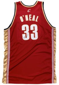 2009-10 Shaquille O’Neal Cleveland Cavaliers Game-Used & Signed Jersey